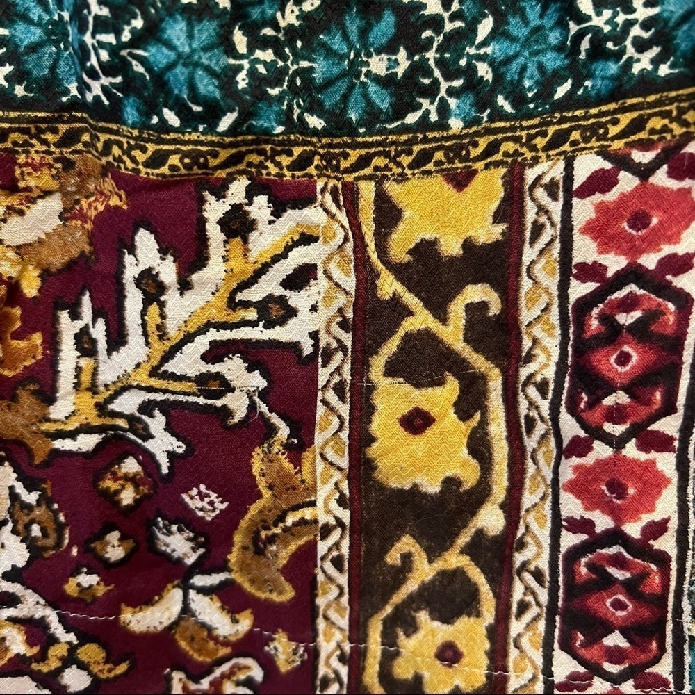 J. Jill Multicolored Patterned Tunic Button Down … - image 4